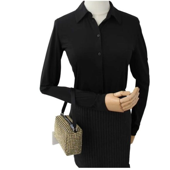 ♥️ AKIRA Heiress type flex handbag with all-over crystal embellishment - Picture 10 of 16